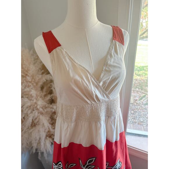 Anthropologie Lithe Luce Della Luna Embroidered Floral Dress Size 4 Retro 70s - Picture 3 of 10